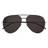 Yves Saint Laurent - Classic SL 11 Aviator Sunglasses with Double Metal Bridge and Nylon Lenses - Black - Saint Laurent Eyewear - Avvenice