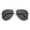 Yves Saint Laurent - Classic SL 294 Aviator Sunglasses with Double Metal Bridge - Silver - Saint Laurent Eyewear - Avvenice