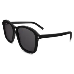 Yves Saint Laurent - Classic SL 258 Sunglasses with Square Frame Double Bridge - Black - Saint Laurent Eyewear - Avvenice