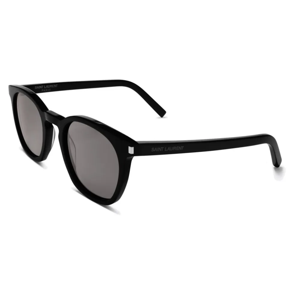 Yves Saint Laurent - Classic SL 28 Sunglasses with Rounded Square Frame - Used Black - Saint Laurent Eyewear - Avvenice