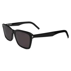 Yves Saint Laurent - Classic SL 258 Sunglasses with Rectangular Frame and Nylon Lenses - Black - Saint Laurent Eyewear - Avvenice