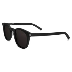 Yves Saint Laurent - Classic SL 28 Sunglasses with Rounded Square Frame - Black - Saint Laurent Eyewear - Avvenice