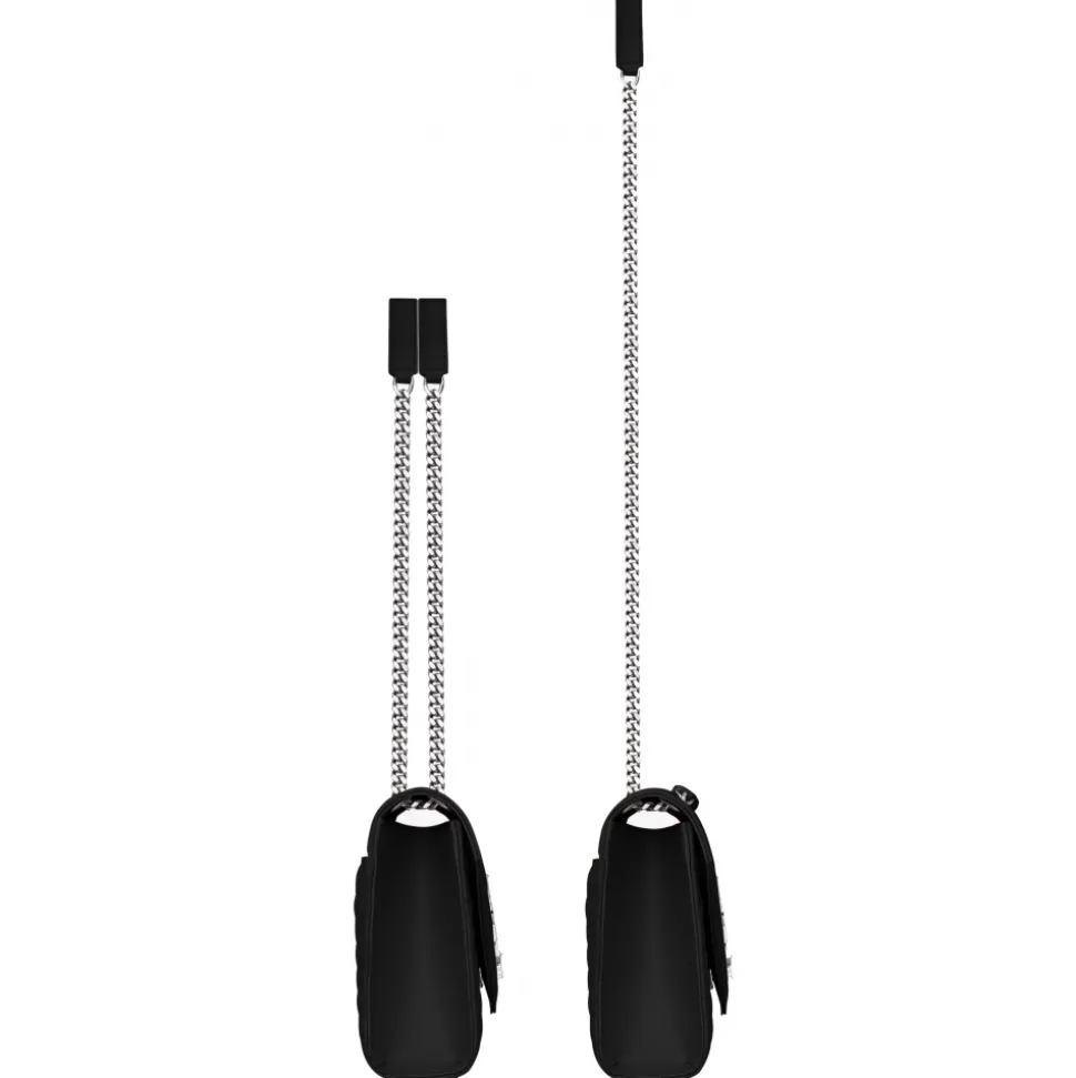 Yves Saint Laurent - Envelope Medium in Quilted Embossed Leather - Black - Saint Laurent Exclusive Collection - Avvenice