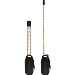 Yves Saint Laurent - Envelope Medium Embossed Leather - Black Light Bronze - Saint Laurent Exclusive Collection - Avvenice