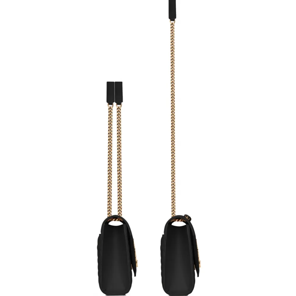 Yves Saint Laurent - Envelope Medium Embossed Leather - Black Light Bronze - Saint Laurent Exclusive Collection - Avvenice