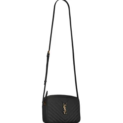 Yves Saint Laurent - Lou Camera Bag in Quilted Leather - Black - Saint Laurent Exclusive Collection - Avvenice