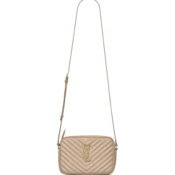 Yves Saint Laurent - Lou Camera Bag in Quilted Leather - Dark Beige - Saint Laurent Exclusive Collection - Avvenice