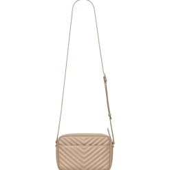 Yves Saint Laurent - Lou Camera Bag in Quilted Leather - Dark Beige - Saint Laurent Exclusive Collection - Avvenice
