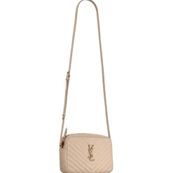 Yves Saint Laurent - Lou Camera Bag in Quilted Leather - Dark Beige - Saint Laurent Exclusive Collection - Avvenice