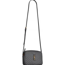 Yves Saint Laurent - Lou Camera Bag in Quilted Leather - Storm - Saint Laurent Exclusive Collection - Avvenice