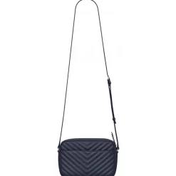 Yves Saint Laurent - Lou Camera Bag in Quilted Leather - Deep Marine - Saint Laurent Exclusive Collection - Avvenice