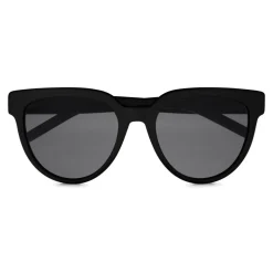 Yves Saint Laurent - Monogramme SL M28 Cat Eye Sunglasses with Nylon Lenses and Acetate Temples - Black - Saint Laurent Eyewear - Avvenice