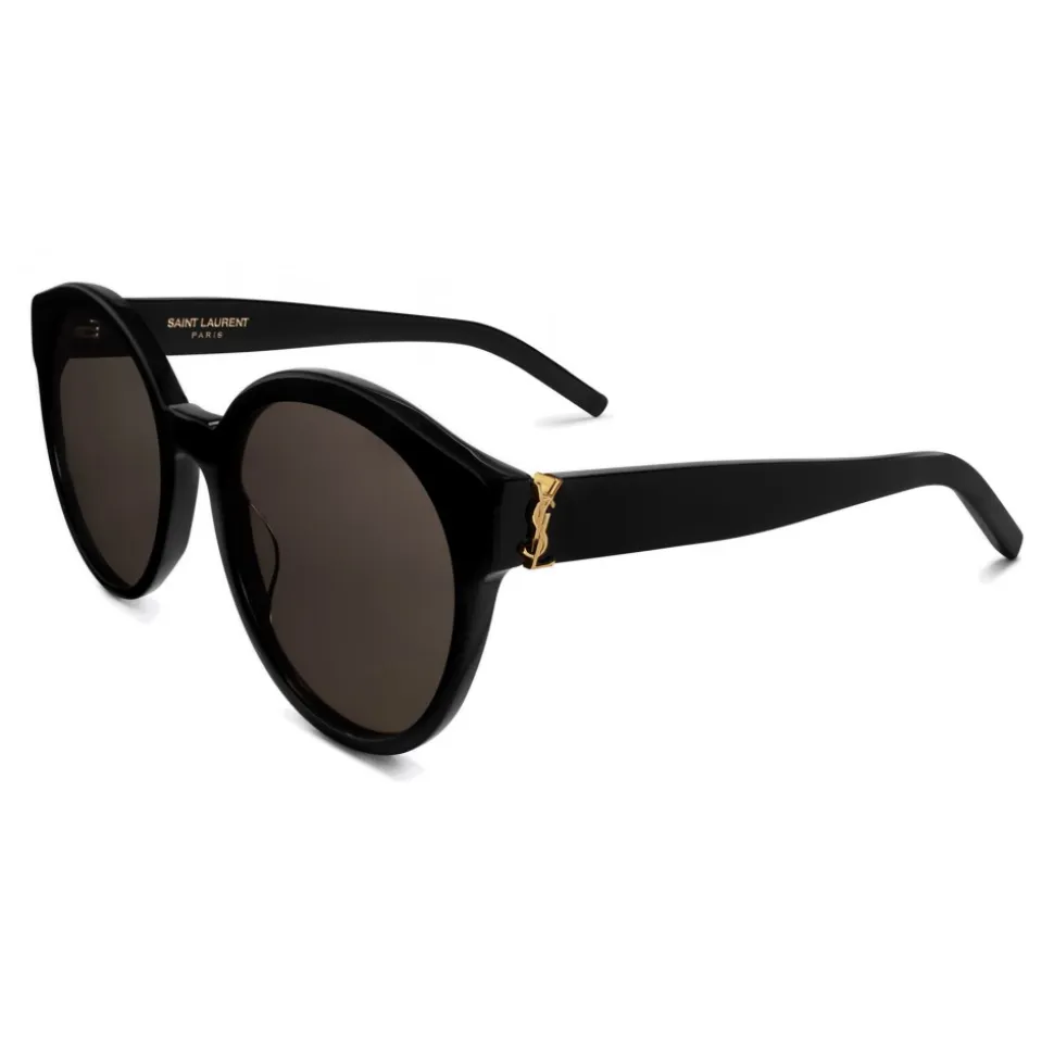 Yves Saint Laurent - Monogramme SL M31 Cat Eye Sunglasses with Nylon Lenses and Acetate - Bright Black - Saint Laurent Eyewear - Avvenice