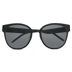 Yves Saint Laurent - Monogramme SL M42 Round Sunglasses with Nylon Lenses and Acetate Temples - Grey - Saint Laurent Eyewear - Avvenice