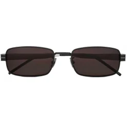 Yves Saint Laurent - Monogramme Rectangular SL M49 Sunglasses - Black Brown - Saint Laurent Eyewear - Avvenice