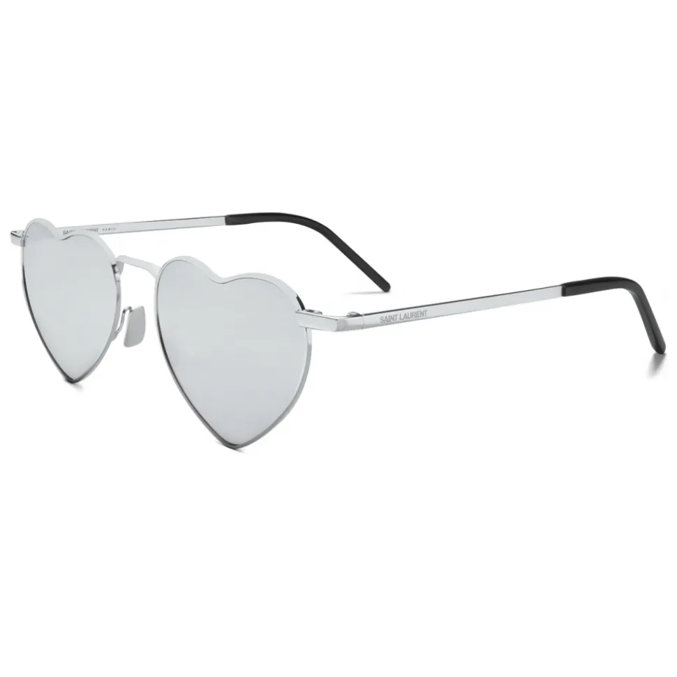Yves Saint Laurent - New Wave SL 301 Loulou Sunglasses - Oxidized Silver - Saint Laurent Eyewear - Avvenice