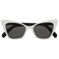 Yves Saint Laurent - New Wave SL 244 Victorie Sunglasses with Triangular Frame - Ivory - Saint Laurent Eyewear - Avvenice
