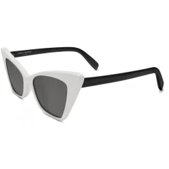 Yves Saint Laurent - New Wave SL 244 Victorie Sunglasses with Triangular Frame - Ivory - Saint Laurent Eyewear - Avvenice