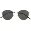 Yves Saint Laurent - New Wave SL 299 Sunglasses Round - Gold Black - Saint Laurent Eyewear - Avvenice