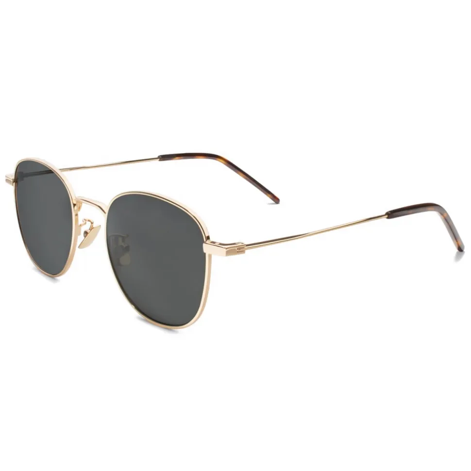 Yves Saint Laurent - New Wave SL 299 Sunglasses Round - Gold Black - Saint Laurent Eyewear - Avvenice