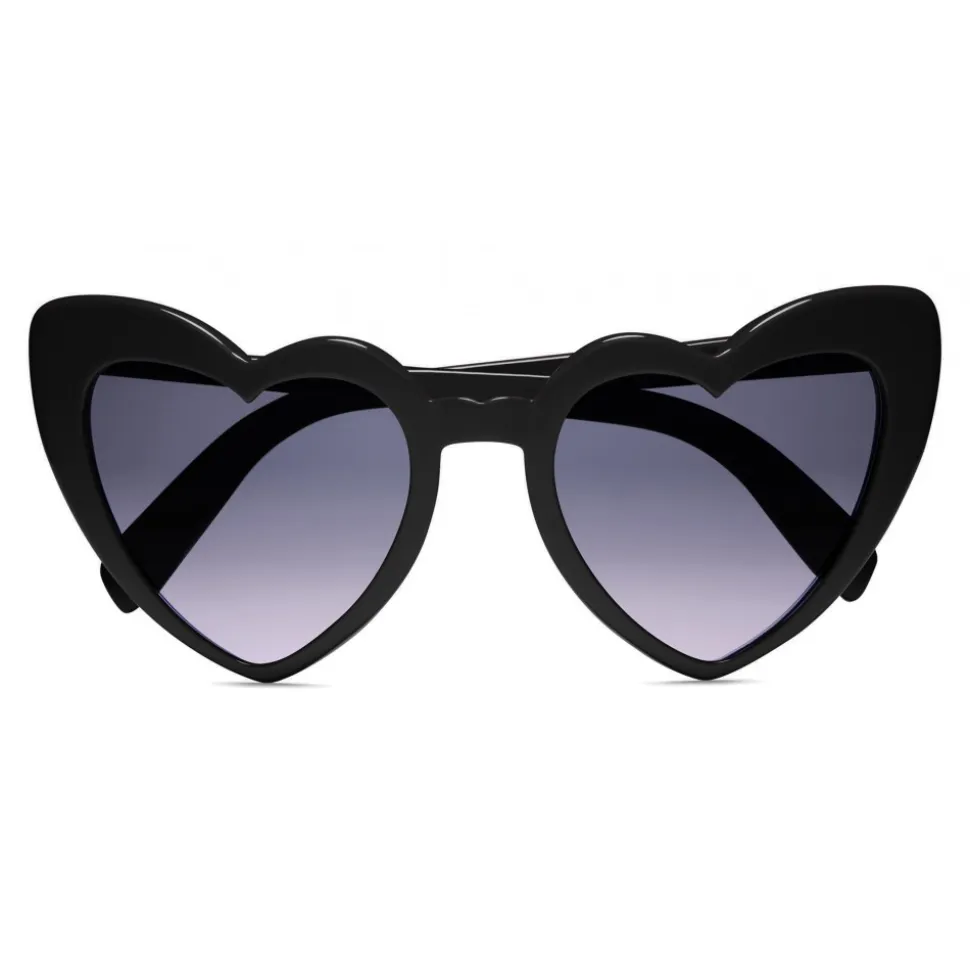 Yves Saint Laurent - New Wave 181 Leulou Heart Sunglasses with Gradient Black Motif - Sunglasses - Yves Saint Laurent Eyewear - Avvenice