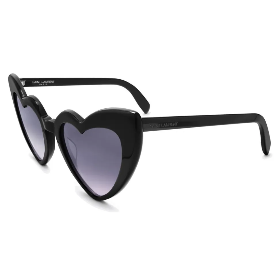 Yves Saint Laurent - New Wave 181 Leulou Heart Sunglasses with Gradient Black Motif - Sunglasses - Yves Saint Laurent Eyewear - Avvenice