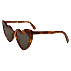 Yves Saint Laurent - New Wave 181 Leulou Heart Sunglasses with Leopard Motif - Sunglasses - Yves Saint Laurent Eyewear - Avvenice
