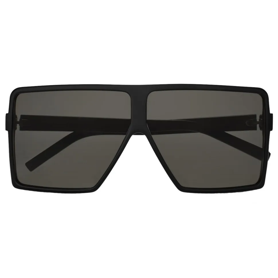 Yves Saint Laurent - New Wave 183 Betty Small Sunglasses Blacks in Acetate and Gray Lenses - Sunglasses - Saint Laurent Eyewear - Avvenice