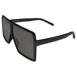 Yves Saint Laurent - New Wave 183 Betty Small Sunglasses Blacks in Acetate and Gray Lenses - Sunglasses - Saint Laurent Eyewear - Avvenice