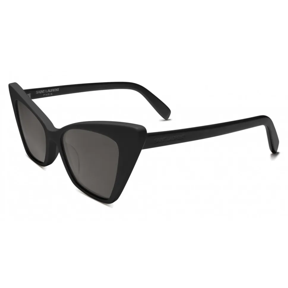 Yves Saint Laurent - New Wave SL 244 Victorie Sunglasses with Triangular Frame - Black - Saint Laurent Eyewear - Avvenice
