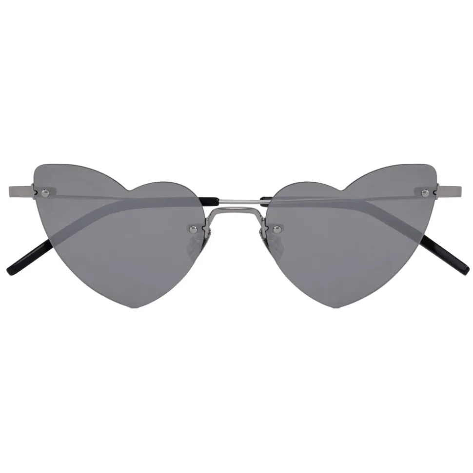 Yves Saint Laurent - New Wave Loulou 254 Silver Heart Sunglasses - Sunglasses - Yves Saint Laurent Eyewear - Avvenice