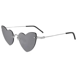 Yves Saint Laurent - New Wave Loulou 254 Silver Heart Sunglasses - Sunglasses - Yves Saint Laurent Eyewear - Avvenice
