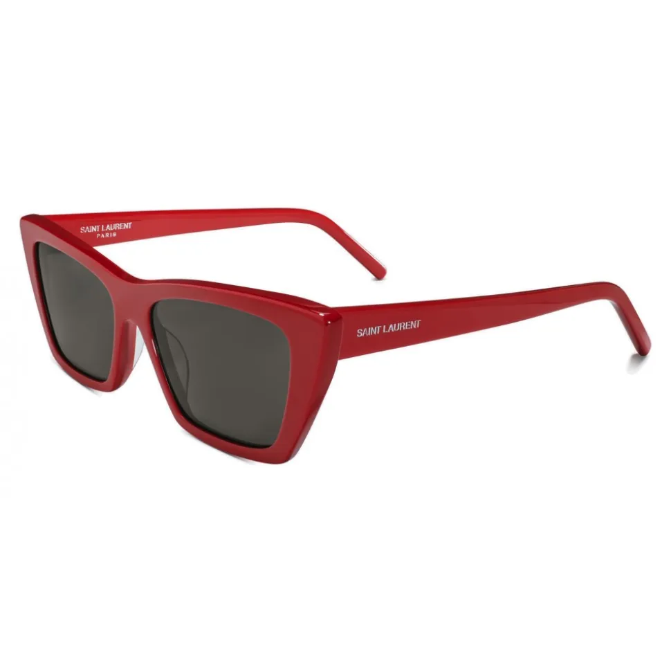 Yves Saint Laurent - New Wave SL 276 Sunglasses with Triangular Frame - Red - Saint Laurent Eyewear - Avvenice