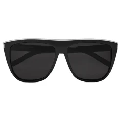 Yves Saint Laurent - New Wave SL 1 Combi Sunglasses with Thick Frame - Black - Saint Laurent Eyewear - Avvenice