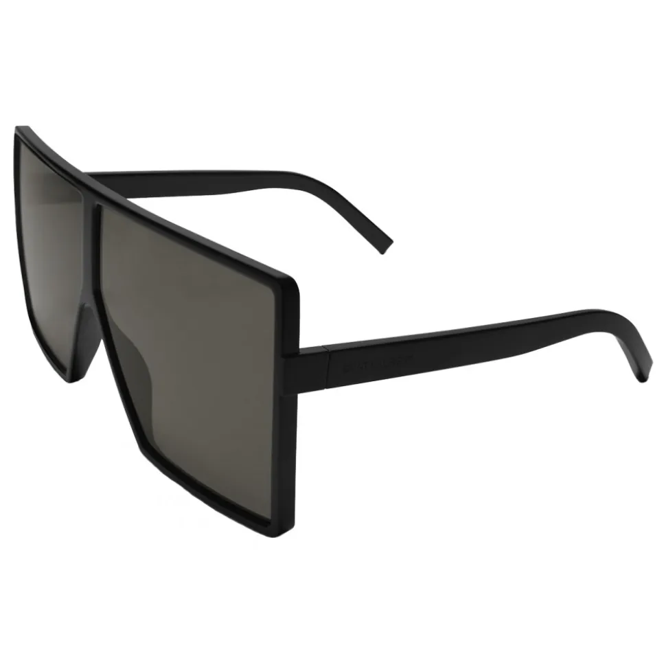 Yves Saint Laurent - New Wave 183 Betty Black Sunglasses in Acetate and Gray Lenses - Sunglasses - Saint Laurent Eyewear - Avvenice