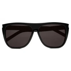 Yves Saint Laurent - New Wave SL 1/F Stars Sunglasses with Square Wellington Frame with Crystals - Black - Saint Laurent Eyewear - Avvenice