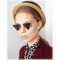 Yves Saint Laurent - New Wave SL 300 Triangular Sunglasses - Silver - Saint Laurent Eyewear - Avvenice