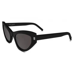 Yves Saint Laurent - New Wave SL 215 Grace Sunglasses with Triangular Frame - Black - Saint Laurent Eyewear - Avvenice
