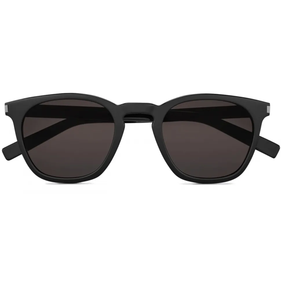 Yves Saint Laurent - Rectangular SL 28 Sunglasses Slim - Black - Sunglasses - Saint Laurent Eyewear - Avvenice