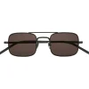 Yves Saint Laurent - Rectangular SL 331 Sunglasses - Black Brown - Saint Laurent Eyewear - Avvenice