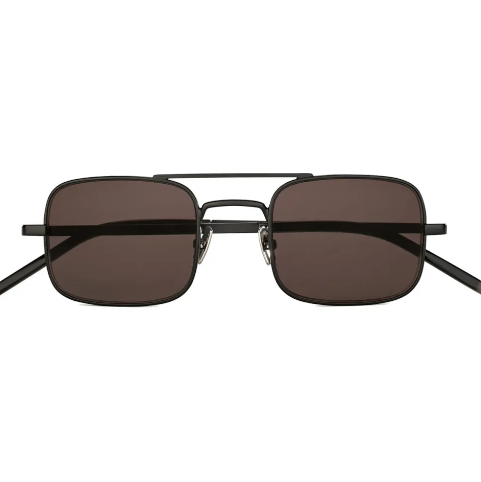Yves Saint Laurent - Rectangular SL 331 Sunglasses - Black Brown - Saint Laurent Eyewear - Avvenice