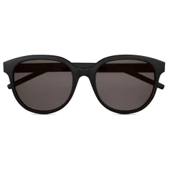 Yves Saint Laurent - Round SL 317 Sunglasses - Signature Black - Saint Laurent Eyewear - Avvenice