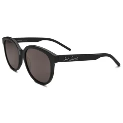 Yves Saint Laurent - Round SL 317 Sunglasses - Signature Black - Saint Laurent Eyewear - Avvenice