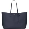 Yves Saint Laurent - Shopping Saint Laurent leather - Navy - Saint Laurent Exclusive Collection - Avvenice