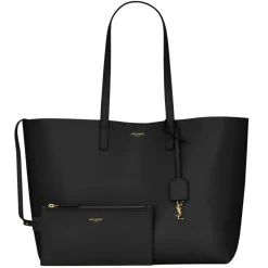 Yves Saint Laurent - Shopping Saint Laurent leather - Black - Saint Laurent Exclusive Collection - Avvenice