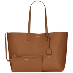 Yves Saint Laurent - Shopping Saint Laurent leather - Brick - Saint Laurent Exclusive Collection - Avvenice