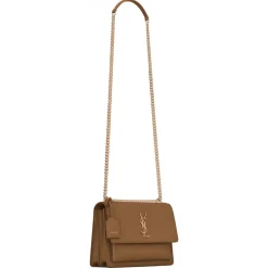 Yves Saint Laurent - Sunset Medium in Smooth Leather - Fox - Saint Laurent Exclusive Collection - Avvenice