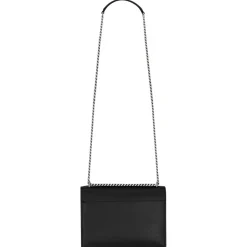 Yves Saint Laurent - Sunset Medium in Coated-Bark Leather - Black - Saint Laurent Exclusive Collection - Avvenice