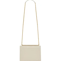 Yves Saint Laurent - Sunset Medium in Crocodile-Embossed Leather - Blanc Vintage - Saint Laurent Exclusive Collection - Avvenice