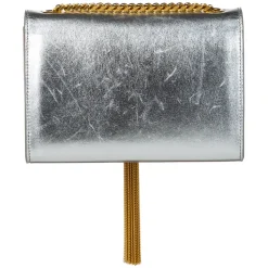 Yves Saint Laurent Vintage - Classic Kate Tassel Leather Crossbody Bag - Silver - Leather Handbag - Luxury High Quality - Avvenice